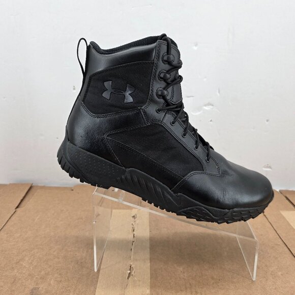 Under Armour UA Stellar TAC Boots Reg 8" Tactical Black 1268951-001 Men Sz 13 - Picture 1 of 15